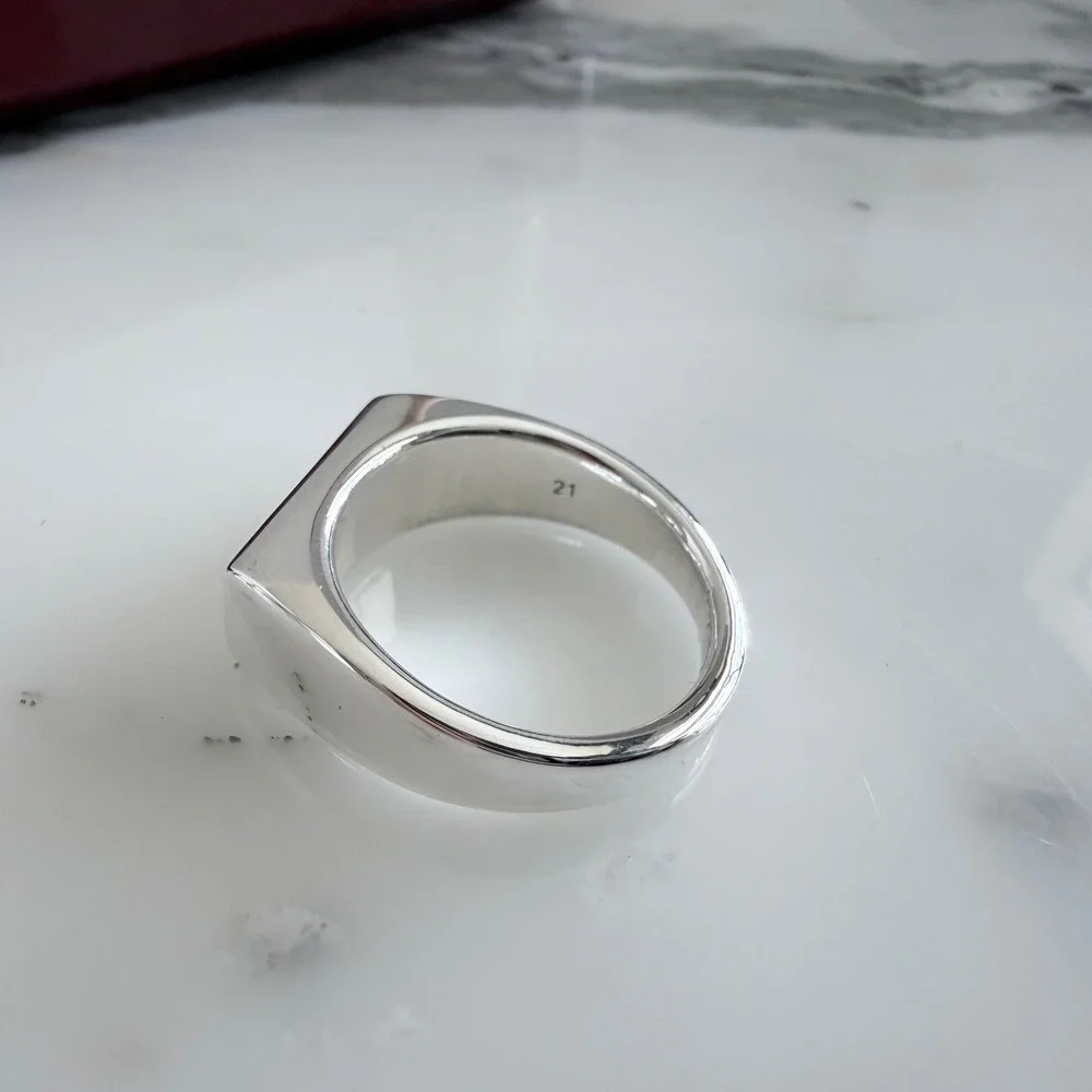 Gucci GG Tag RIng Chevalier, Size G 21 (US 9.5)